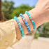 Blue Seaspray | .925 Sterling Silver | Firefly Glass Bracelet